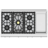 Rangetop, 5 Burner with Griddle, 48''
