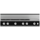 Hestan - Rangetop, 5 Burner with Griddle, 48'' - Stealth Black
