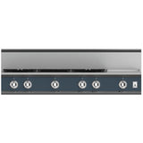 Hestan - Rangetop, 5 Burner with Griddle, 48'' - Pacific Fog Graphite Gray