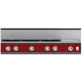 Hestan - Rangetop, 5 Burner with Griddle, 48'' - Matador Red