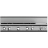 Hestan - Rangetop, 5 Burner with Griddle, 48'' - Steeletto Stainless Steel
