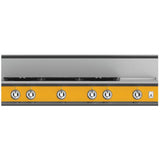 Hestan - Rangetop, 5 Burner with Griddle, 48'' - Sol Yellow