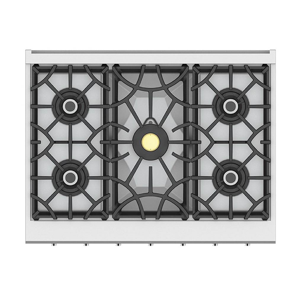 Hestan - Rangetop, 5 Burner, Smart, 36'' - Sol Yellow