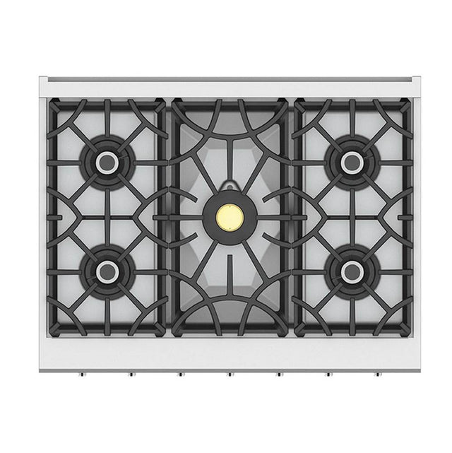 Hestan - Rangetop, 5 Burner, Smart, 36'' - Sol Yellow