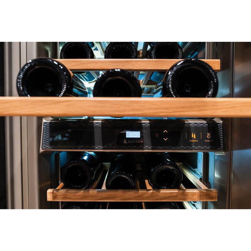 Refrigerator with Wine, Overlay, Right Hinged, 24''