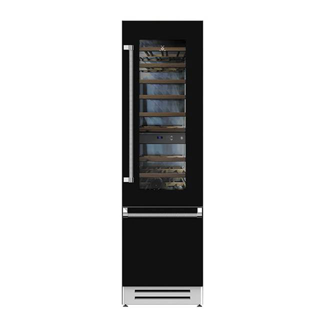 Hestan - Refrigerator with Wine, Left Hinged, 24'' - Stealth Black