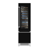 Hestan - Refrigerator with Wine, Left Hinged, 24'' - Stealth Black