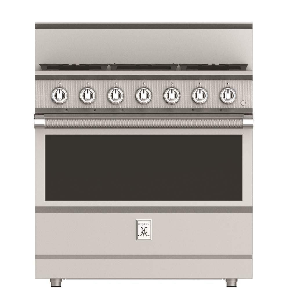 Hestan - Range, 5 Burner, Gas, Manual Clean,36'' - Steeletto Stainless Steel