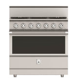 Hestan - Range, 5 Burner, Gas, Manual Clean,36'' - Steeletto Stainless Steel