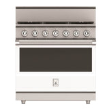 Range, 5 Burner, Gas, Manual Clean,36''