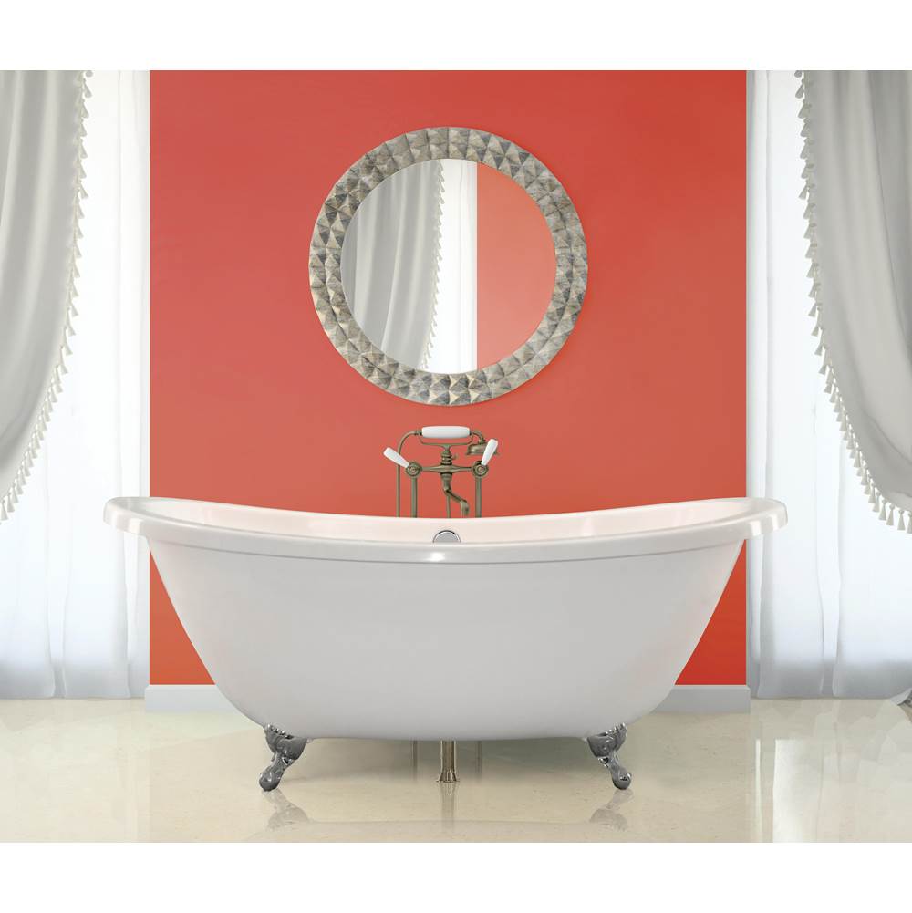ANDREA 7238 STON FREESTANDING TUB ONLY - ALMOND