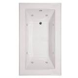 Hydro Systems - ANGEL 7242 AC END DRAIN W/WHIRLPOOL SYSTEM-WHITE - White