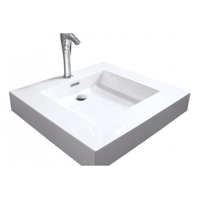 Hydro Systems - BLOCK 25X18 SOLID SURFACE SINK - ALMOND - Almond
