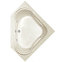 Hydro Systems - CLARISSA 5555 AC W/WHIRLPOOL SYSTEM-BONE - Bone