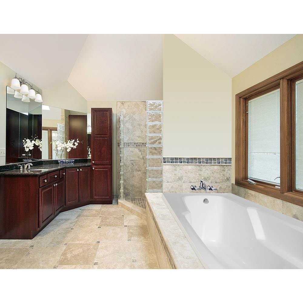 ENTRE 6632 GC TUB ONLY-ALMOND-RIGHT HAND