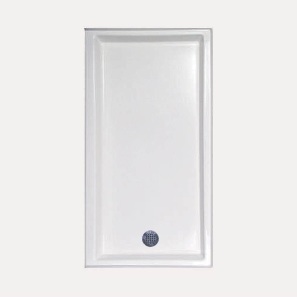 Hydro Systems - SHOWER PAN AC 6030 END DRAIN - WHITE-LEFT HAND - White