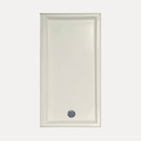 Hydro Systems - SHOWER PAN AC 6032 END DRAIN - BONE-LEFT HAND - Bone