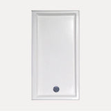 Hydro Systems - SHOWER PAN AC 6032 END DRAIN - WHITE-LEFT HAND - White