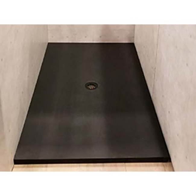 SHOWER PAN HYDROLUXE SS 6032 END DRAIN - LEFT HAND - BISCUIT