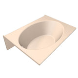 KONA 6042X15 GC TUB ONLY-ALMOND-RIGHT HAND