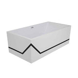 Hydro Systems - MILLENNIUM 6333 METRO THERMAL AIR - WHITE W/ BLACK BAND - White With Black Band