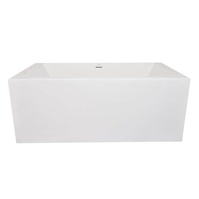 Hydro Systems - SLATE 6634 STON CENTER DRAIN W/ THERMAL AIR SYSTEM - WHITE - White