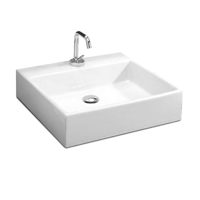 Icera - Box 50 Single-Hole Vessel Lavatory White - White
