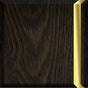 Icera - Muse Wallhung Vanity Cabinet 36-in, Weathered Oak with Satin Brass - Weathered Oak With Satin Brass