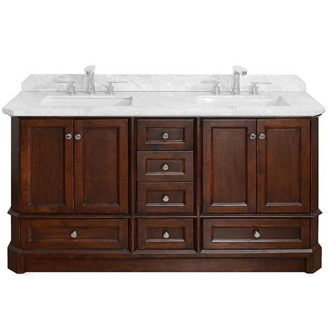 Icera - Richmond Vanity Cabinet, 60-in Walnut Brown - Walnut Brown