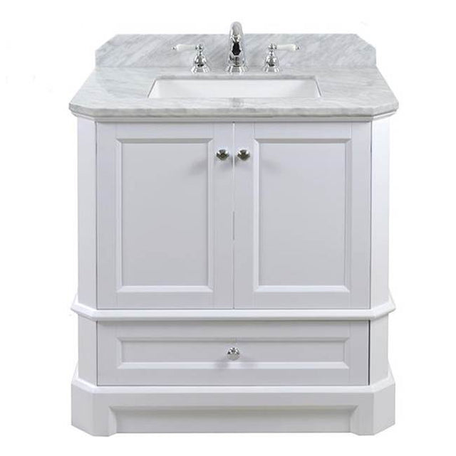Icera - Stone Top 30-in Carrara Marble - Carrara Marble