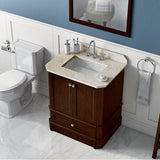 Icera - Stone Top 30-in Crema Marble - Crema Marble