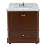 Icera - Richmond Vanity Cabinet, 30-in Walnut Brown - Walnut Brown