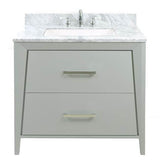 Icera - Canto Vanity Cabinet, 36-in Ocean Grey - Ocean Gray