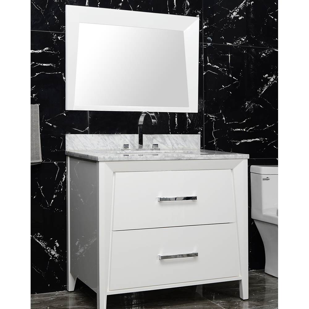 Canto Mirror, 36-in Ocean Grey
