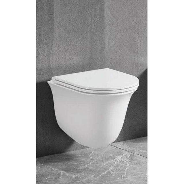 Icera - Lily Wallhung Toilet Bowl Euro EL White