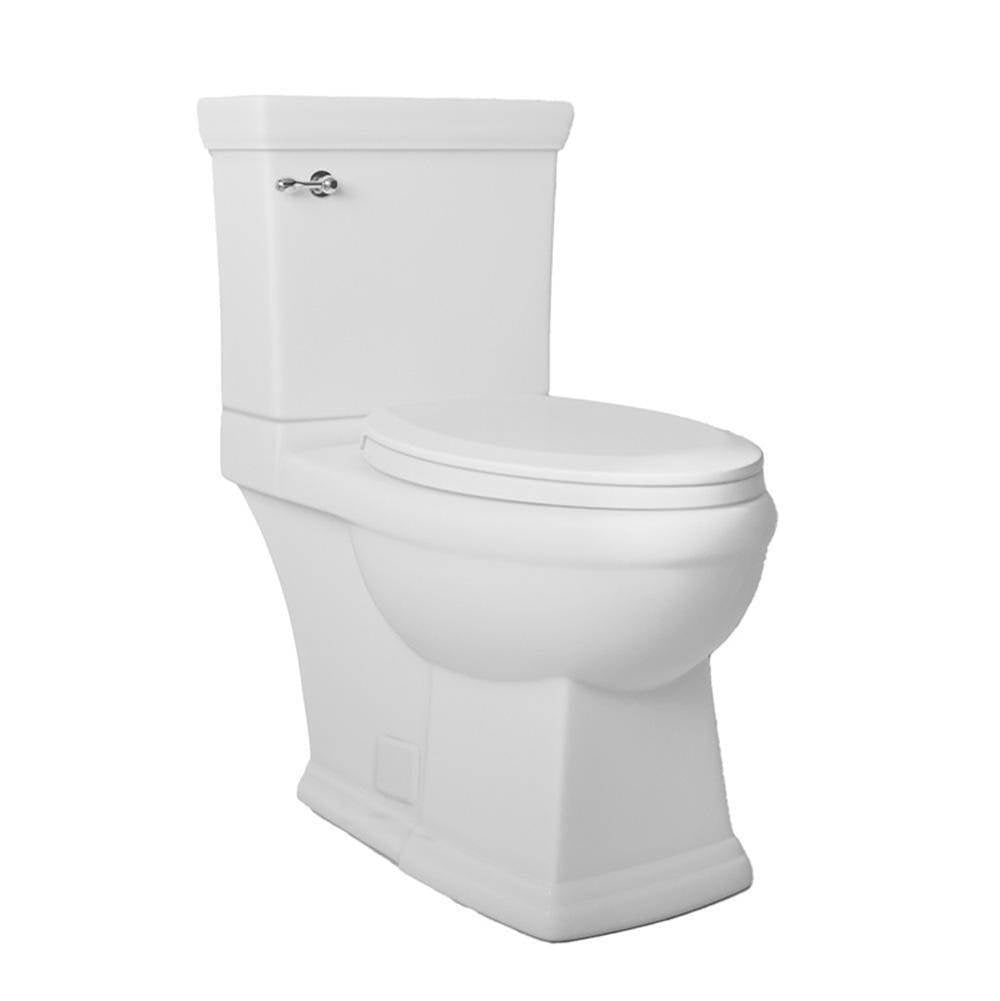 Icera - Presley Two-Piece Vitreous China Compact-Elongated Toilet With Rimless Bowl