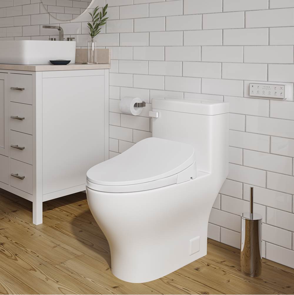 iWash S-12 Elongated Electronic Bidet Seat White
