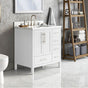 Icera - Malibu Vanity Cabinet, 36-in Matte White
