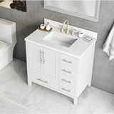 Malibu Vanity Cabinet, 36-in Matte White
