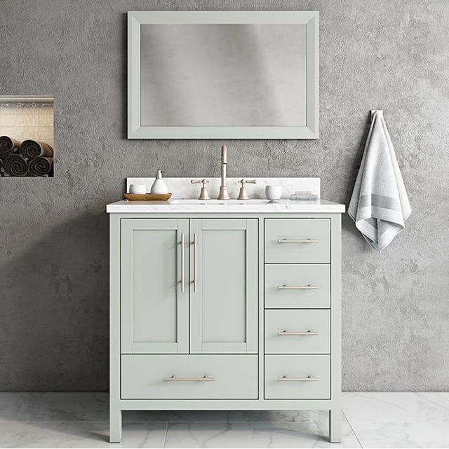 Icera - Malibu Vanity Cabinet, 30-in Ocean Grey - Ocean Gray