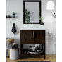 Icera - Riose Vanity Cabinet (w towel shelf) 36-in, Weathered Oak - Weathered Oak