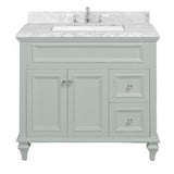 Icera - Presley 36-in Mirror, Ocean Grey - Ocean Gray