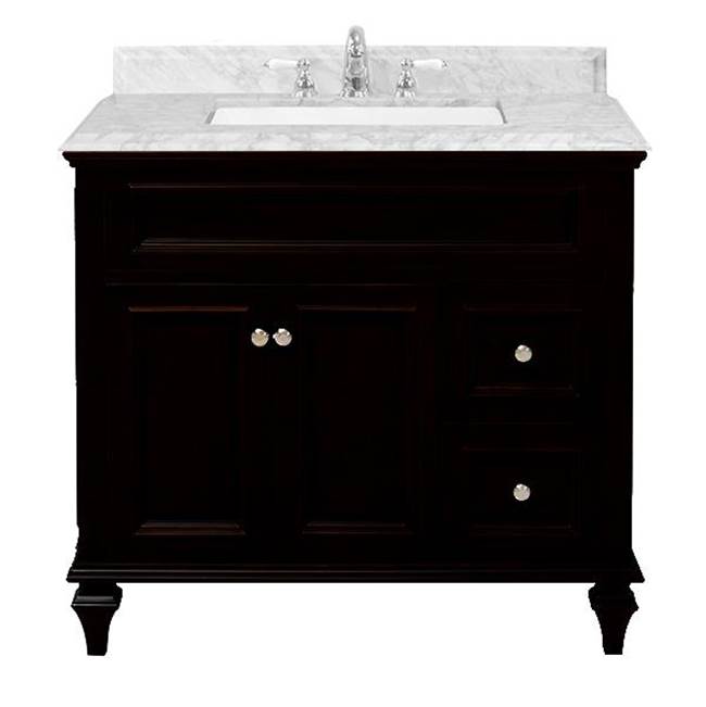 Icera - Presley Vanity Cabinet, 36-in Espresso - Espresso