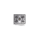 30'' Nostalgie II Series Freestanding Dual Fuel Range - Antique White - Bronze trim- Natural Gas