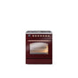ILVE - 30'' Nostalgie II Series Freestanding Dual Fuel Range - Burgundy - Copper trim- Natural Gas - Copper