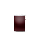 30'' Nostalgie II Series Freestanding Dual Fuel Range - Burgundy - Copper trim- Natural Gas