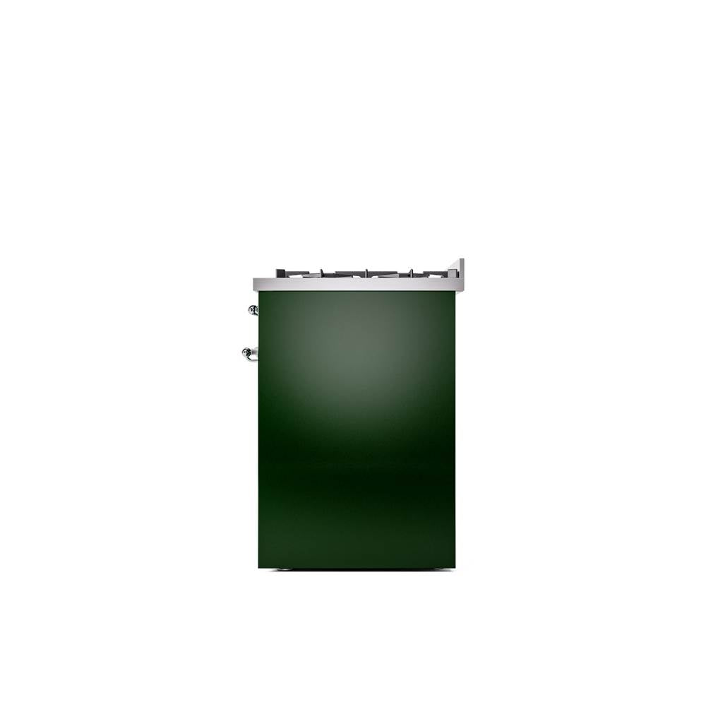 30'' Nostalgie II Series Freestanding Dual Fuel Range - Emerald Green - Bronze trim- Natural Gas