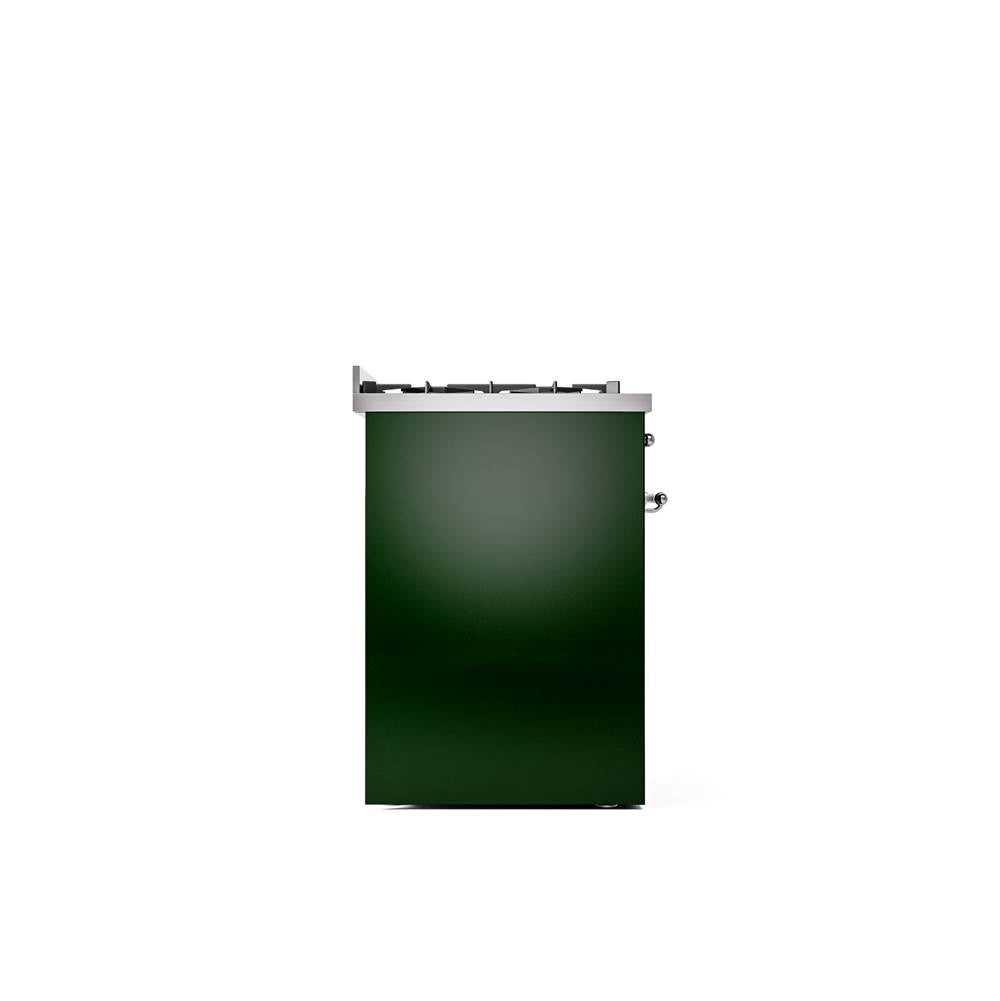 30'' Nostalgie II Series Freestanding Dual Fuel Range - Emerald Green - Bronze trim- Natural Gas