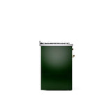 30'' Nostalgie II Series Freestanding Dual Fuel Range - Emerald Green - Bronze trim- Natural Gas