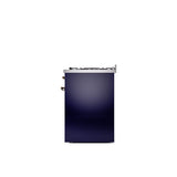30'' Nostalgie II Series Freestanding Dual Fuel Range - Midnight Blue - Bronze trim- Natural Gas